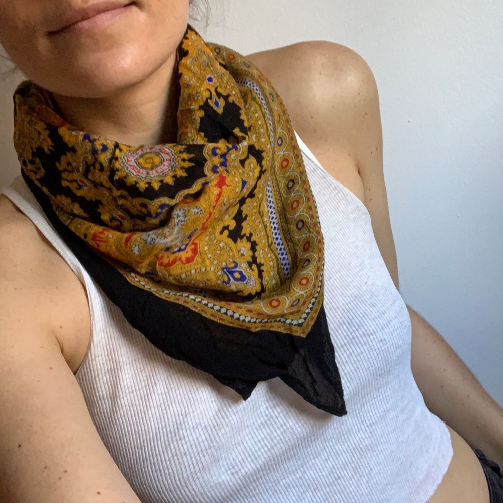 Square Patterned Scarf